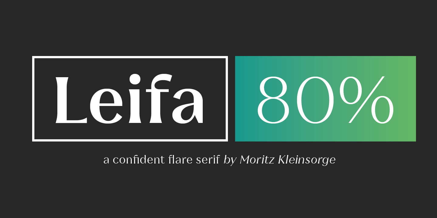 Leifa Medium Font preview